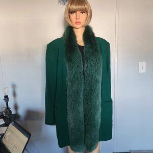 #687 Wool/fox fur blazer